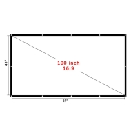 Экран для проектора H100A 16:9 (полиэф полотно)